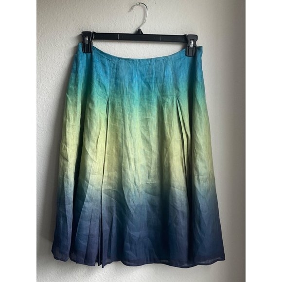 Jones New York Collectives Dresses & Skirts - Jones New York Collectives silk and linen flowy ombre skirt size 10